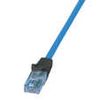 Patch cable Premium, Cat.6A, U/UTP, 10G/PoE/HDBT, blue, 1 m